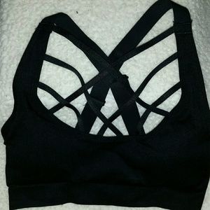 VS Sport strap blk sport bra (bought on here-2 sm)